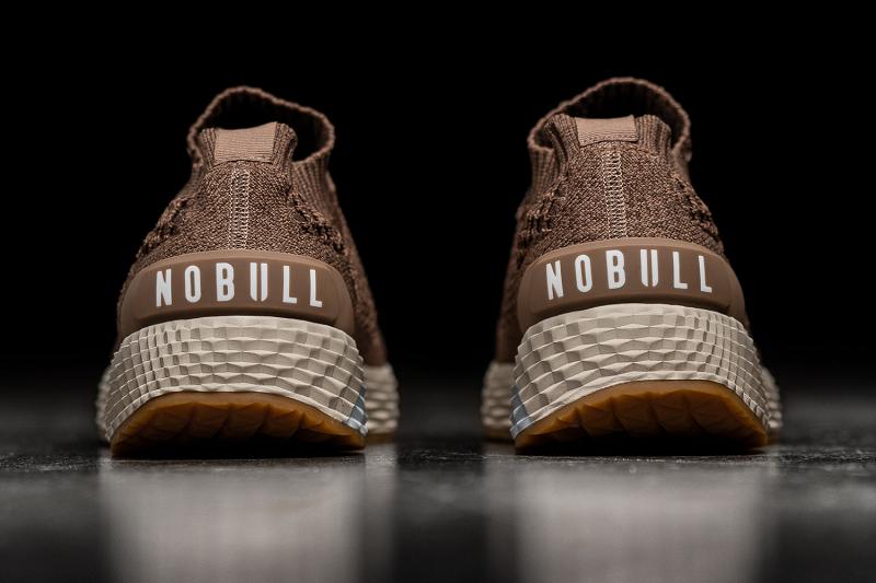 Nobull Espresso Knit Runner Men's Running Shoes Brown | USA F1024D